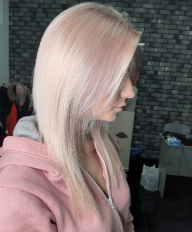 Розово - жемчужный блонд