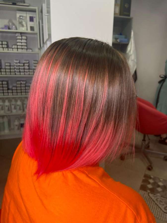 Цветное окрашивание волос 