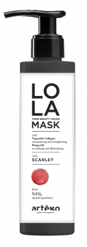 Оттеночная маска LO LA оттенок АЛЫЙ 200мл / LO LA mask SCARLET 200ml