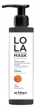 Оттеночная маска LO LA оттенок КОРАЛЛ 200мл/ LO LA mask CORAL 200ml