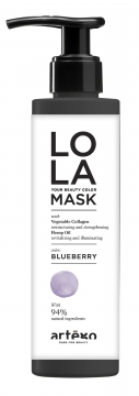 Оттеночная маска LO LA оттенок ЧЕРНИКА 200мл/ LO LA mask BLUEBERRY 200ml